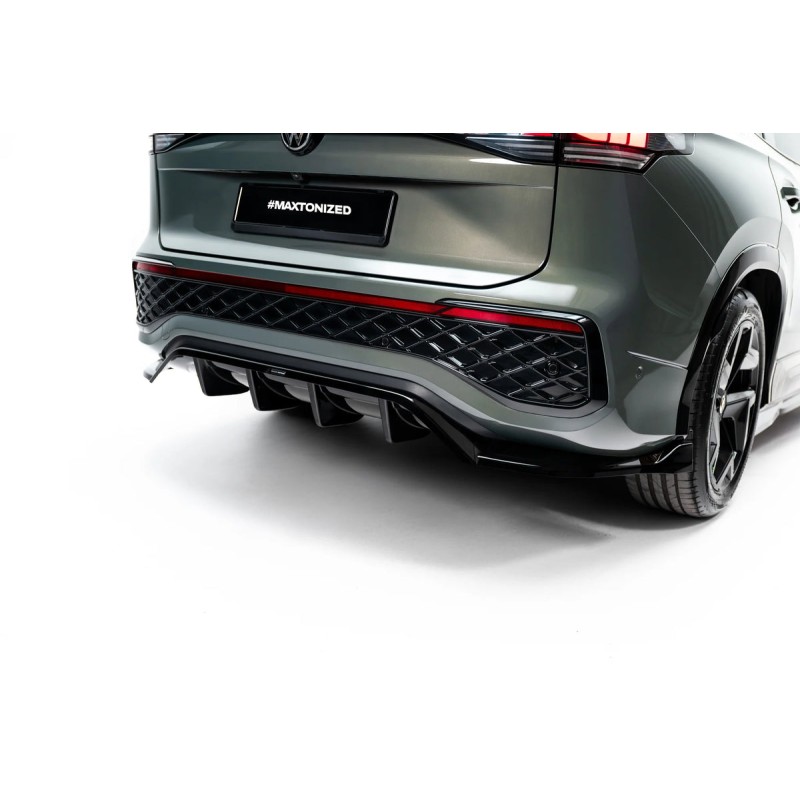 Kit carrosserie Maxton Design Volkswagen Tayron R-Line Mk1 (2024+) : lame avant, bas de caisse, lame arrière, becquet