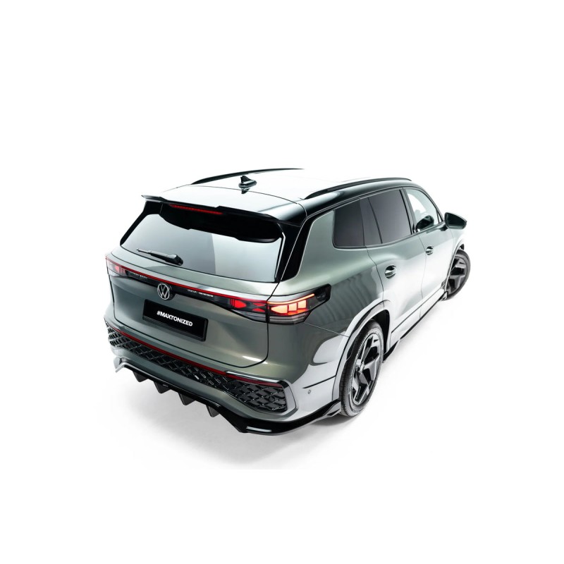 Kit carrosserie Maxton Design Volkswagen Tayron R-Line Mk1 (2024+) : lame avant, bas de caisse, lame arrière, becquet