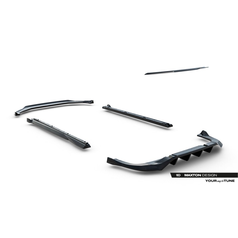 Kit carrosserie Maxton Design Volkswagen Tayron R-Line Mk1 (2024+) : lame avant, bas de caisse, lame arrière, becquet