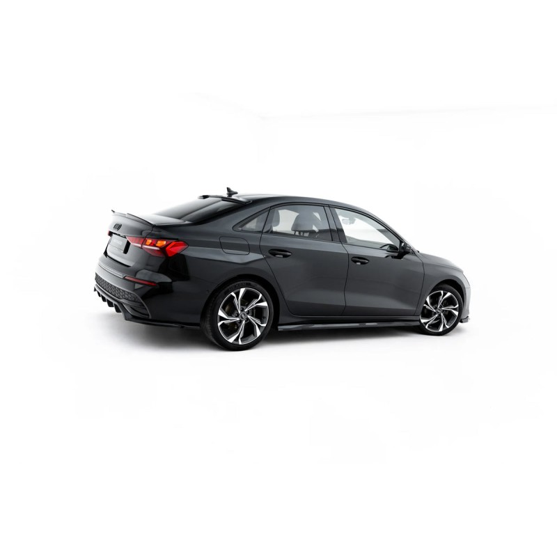 Kit carrosserie Maxton Design Audi A3 Berline 8Y restylée (2024+) : lame avant, bas de caisse, lame arrière, becquet
