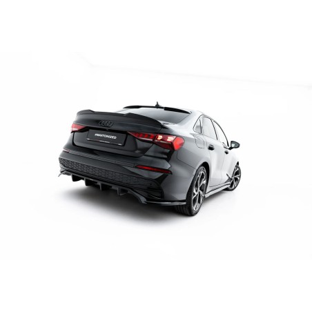 Kit carrosserie Maxton Design Audi A3 Berline 8Y restylée (2024+) : lame avant, bas de caisse, lame arrière, becquet