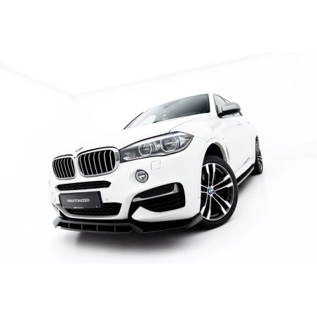Kit carrosserie Maxton Design BMW X6 M-Pack F16 V.2 (2014-2019) : lame avant, bas de caisse, lame arrière, becquet