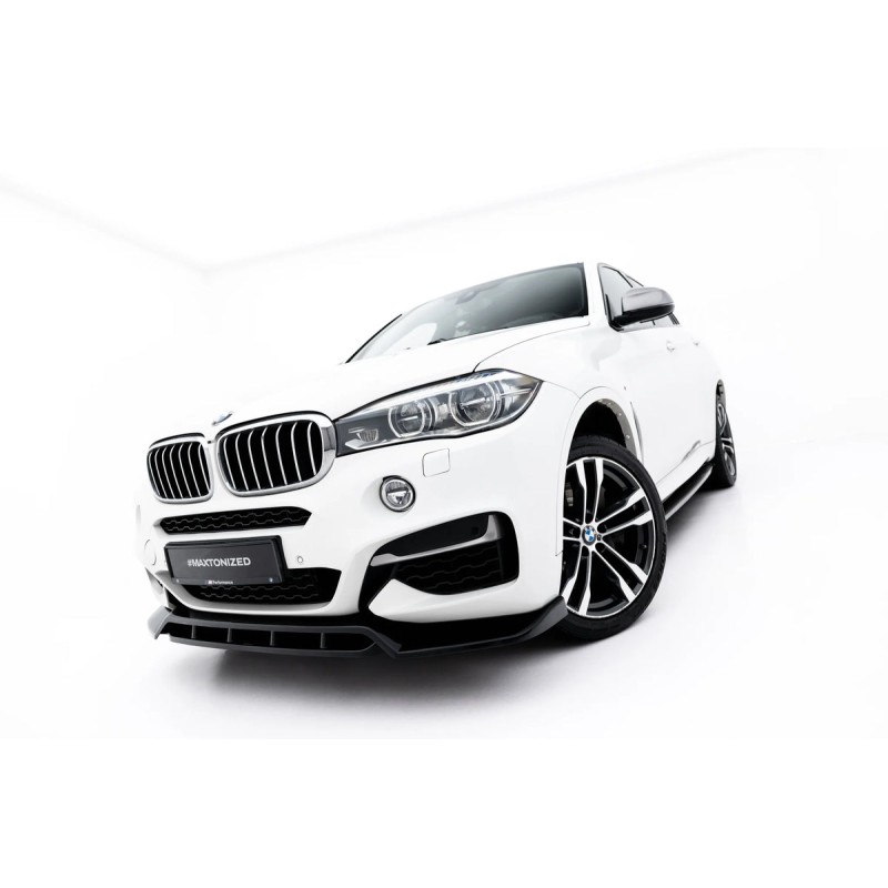Kit carrosserie Maxton Design BMW X6 M-Pack F16 V.2 (2014-2019) : lame avant, bas de caisse, lame arrière, becquet
