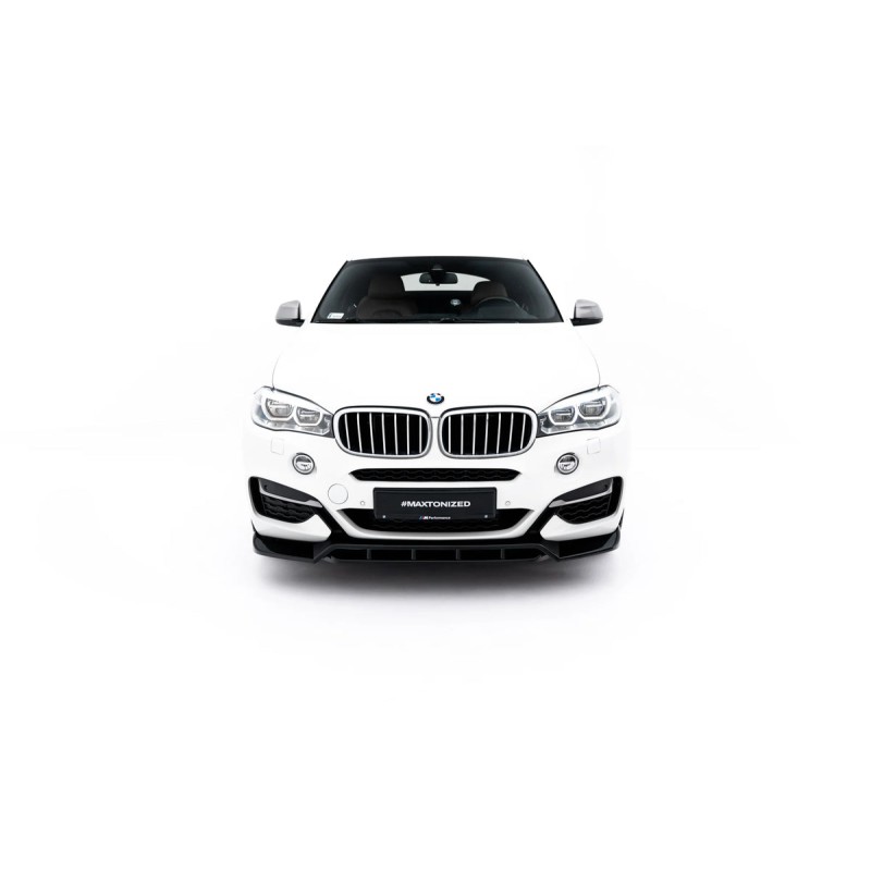 Kit carrosserie Maxton Design BMW X6 M-Pack F16 V.2 (2014-2019) : lame avant, bas de caisse, lame arrière, becquet