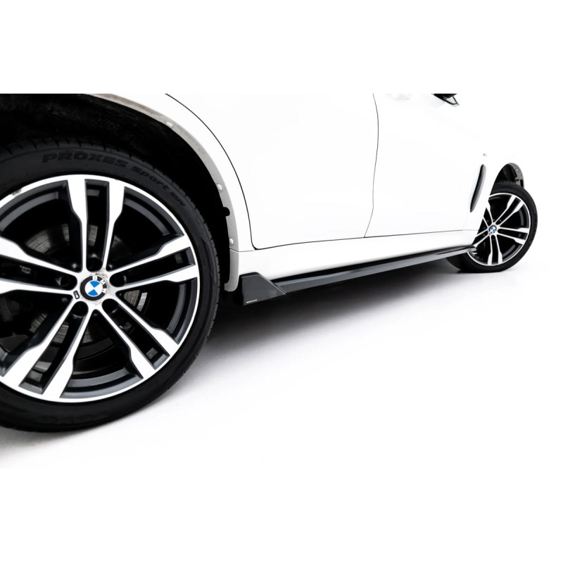 Kit carrosserie Maxton Design BMW X6 M-Pack F16 V.2 (2014-2019) : lame avant, bas de caisse, lame arrière, becquet