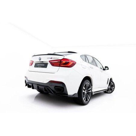 Kit carrosserie Maxton Design BMW X6 M-Pack F16 V.2 (2014-2019) : lame avant, bas de caisse, lame arrière, becquet