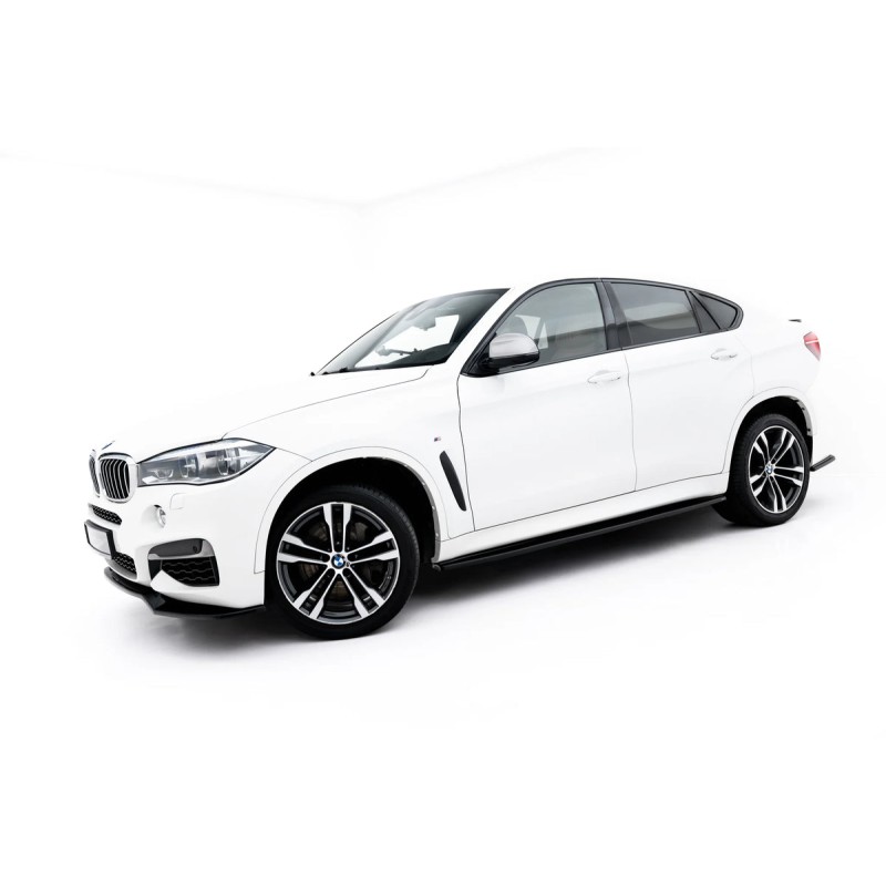 Kit carrosserie Maxton Design BMW X6 M-Pack F16 V.1 (2014-2019) : lame avant, bas de caisse, lames arrière, becquet