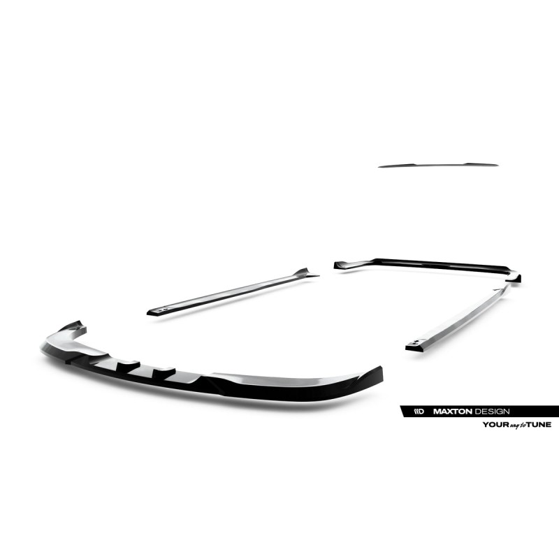 Kit carrosserie Maxton Design Dodge Grand Caravan Mk5 restylée (2010-2020) : lame avant, bas de caisse, lame arrière, becquet
