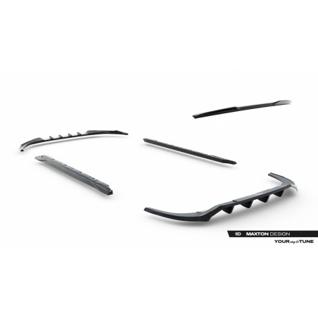 Kit carrosserie Maxton Design Audi A3 Berline 8Y restylée (2024+) : lame avant, bas de caisse, lame arrière, becquet