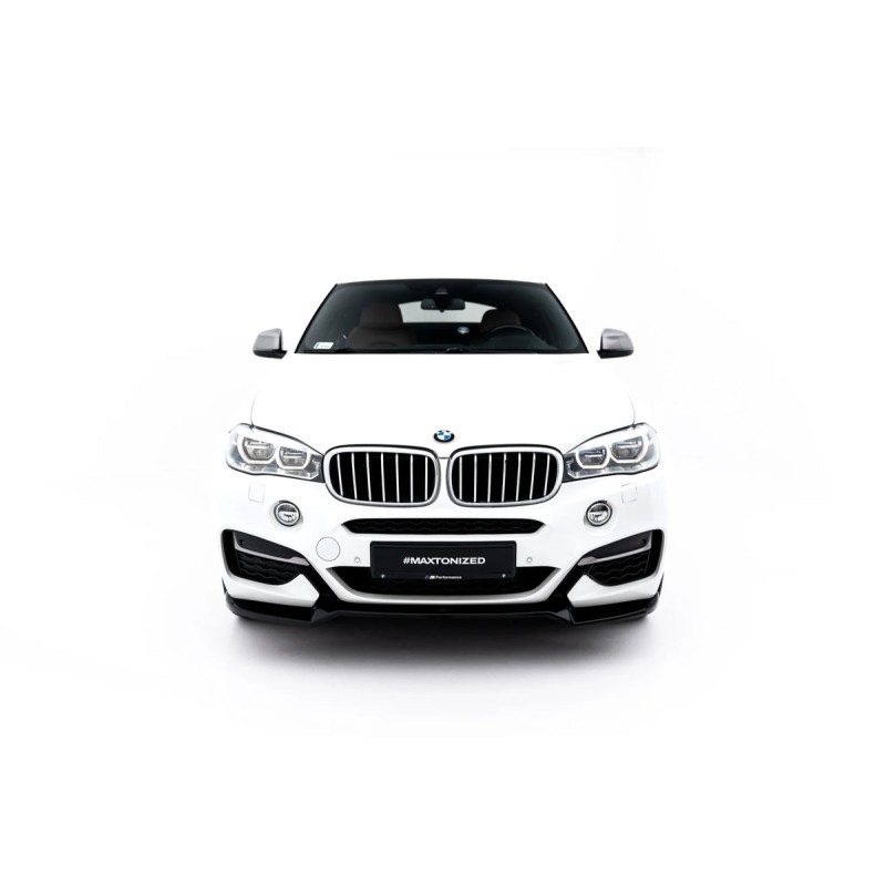 Kit carrosserie Maxton Design BMW X6 M-Pack F16 V.1 (2014-2019) : lame avant, bas de caisse, lames arrière, becquet