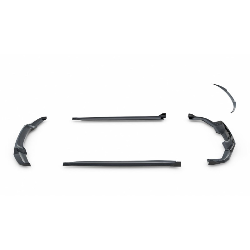 Kit carrosserie Maxton Design BMW X6 M-Pack F16 V.2 (2014-2019) : lame avant, bas de caisse, lame arrière, becquet
