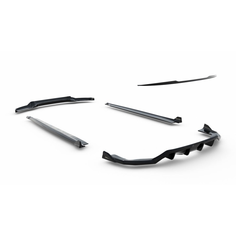 Kit carrosserie Maxton Design BMW X6 M-Pack F16 V.2 (2014-2019) : lame avant, bas de caisse, lame arrière, becquet