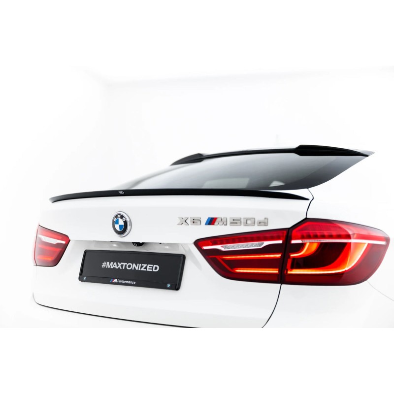Kit carrosserie Maxton Design BMW X6 M-Pack F16 V.1 (2014-2019) : lame avant, bas de caisse, lames arrière, becquet