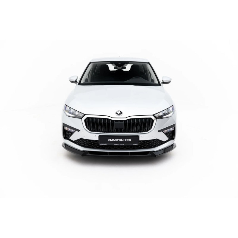 Kit carrosserie Maxton Design Skoda Scala Mk1 restylée (2023+) : lame avant, bas de caisse, lame arrière, becquet