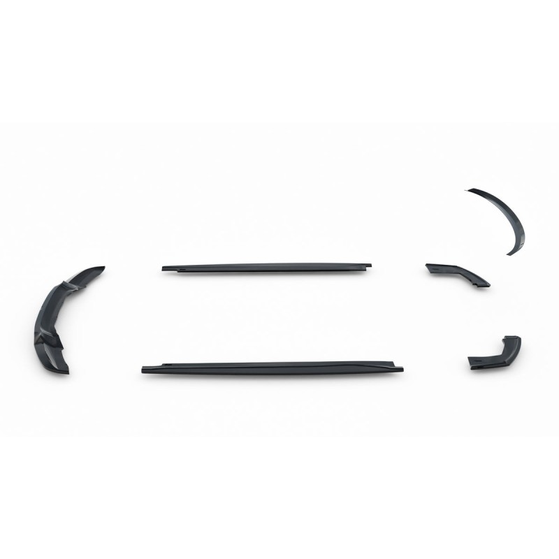 Kit carrosserie Maxton Design BMW X6 M-Pack F16 V.1 (2014-2019) : lame avant, bas de caisse, lames arrière, becquet