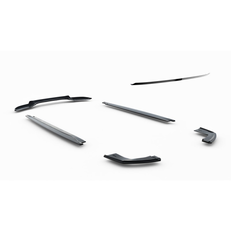 Kit carrosserie Maxton Design BMW X6 M-Pack F16 V.1 (2014-2019) : lame avant, bas de caisse, lames arrière, becquet
