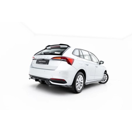 Kit carrosserie Maxton Design Skoda Scala Mk1 restylée (2023+) : lame avant, bas de caisse, lame arrière, becquet