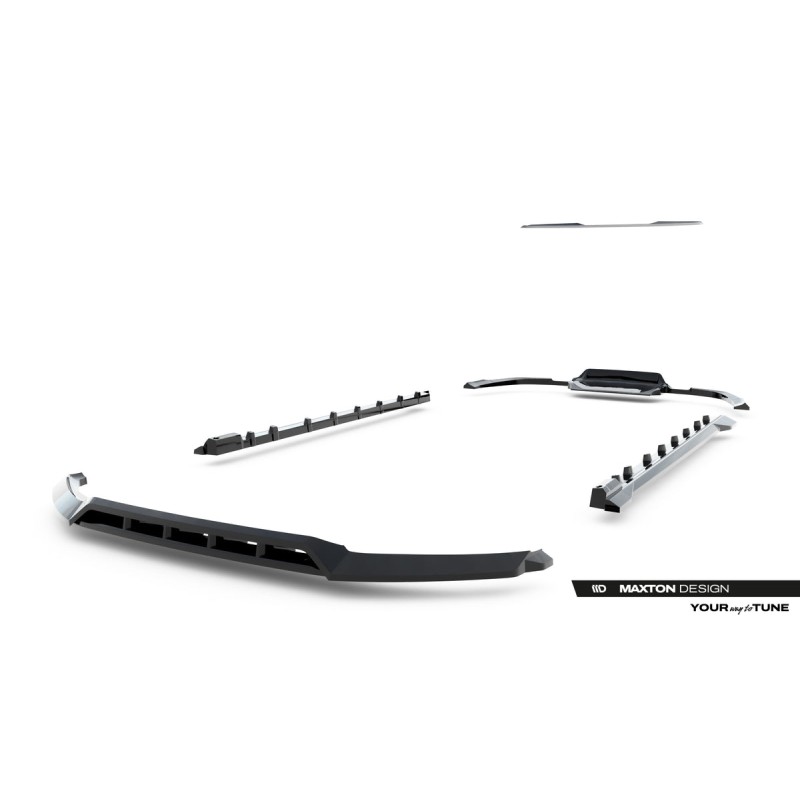 Kit carrosserie Maxton Design Jaguar F-Pace S X761 (2016-2020) : lame avant, bas de caisse, lame arrière, becquet