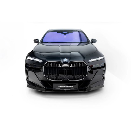 Kit carrosserie carbone Maxton Design BMW Série 7 / i7 M-Pack G70 (2022-2026) : lame avant, bas de caisse, lame arrière, becquet