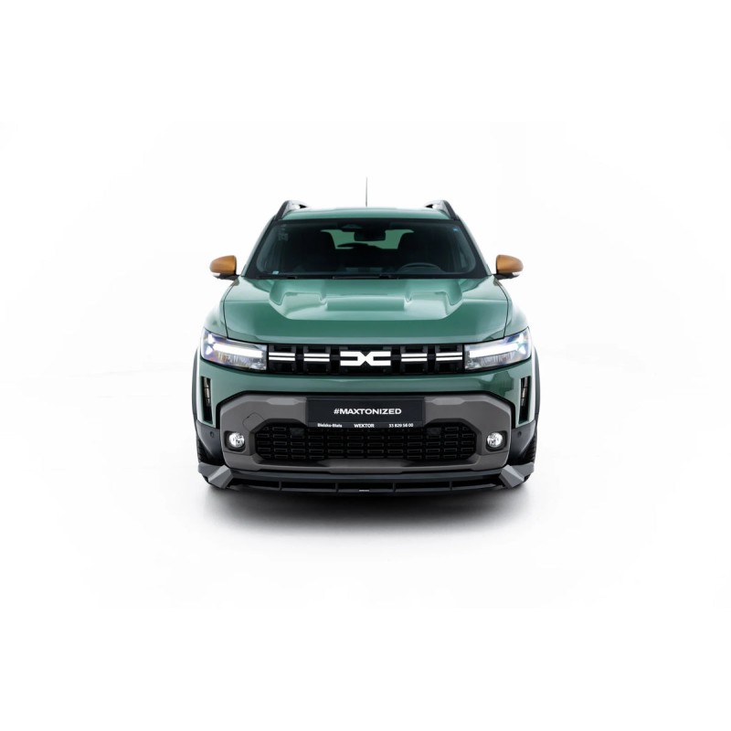 Kit carrosserie Maxton Design Dacia Duster Mk3 (2024+) : lame avant, bas de caisse, lame arrière, becquet