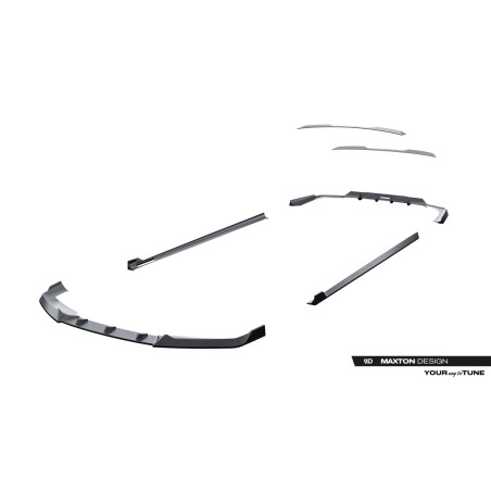 Kit carrosserie carbone Maxton Design BMW Série 7 / i7 M-Pack G70 (2022-2026) : lame avant, bas de caisse, lame arrière, becquet