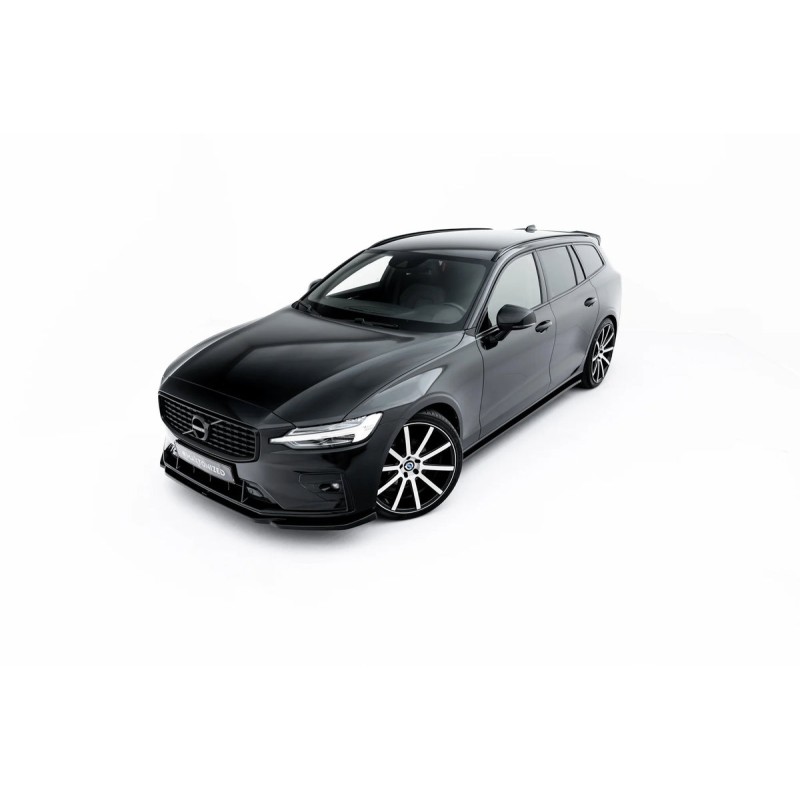 Kit carrosserie Maxton Design Volvo V60 R-Design Mk3 (2018-2024) : lame avant, bas de caisse, lame arrière, becquet