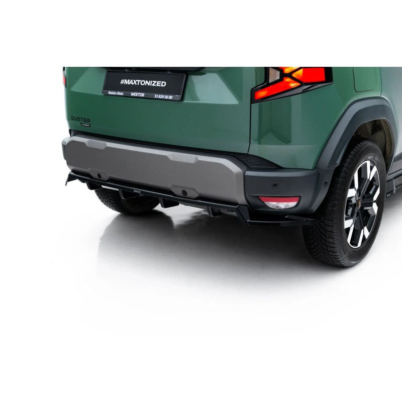 Kit carrosserie Maxton Design Dacia Duster Mk3 (2024+) : lame avant, bas de caisse, lame arrière, becquet