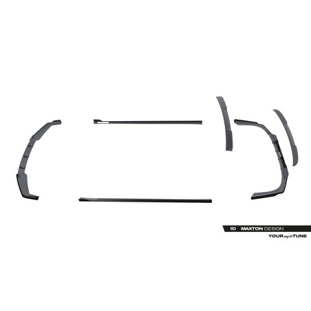 Kit carrosserie carbone Maxton Design BMW Série 7 / i7 M-Pack G70 (2022-2026) : lame avant, bas de caisse, lame arrière, becquet