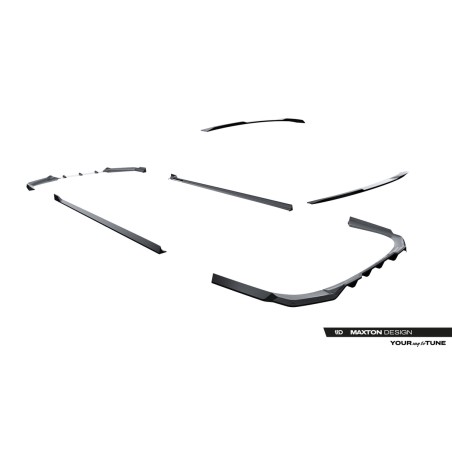 Kit carrosserie carbone Maxton Design BMW Série 7 / i7 M-Pack G70 (2022-2026) : lame avant, bas de caisse, lame arrière, becquet