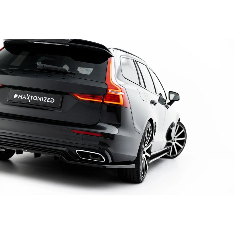 Kit carrosserie Maxton Design Volvo V60 R-Design Mk3 (2018-2024) : lame avant, bas de caisse, lame arrière, becquet