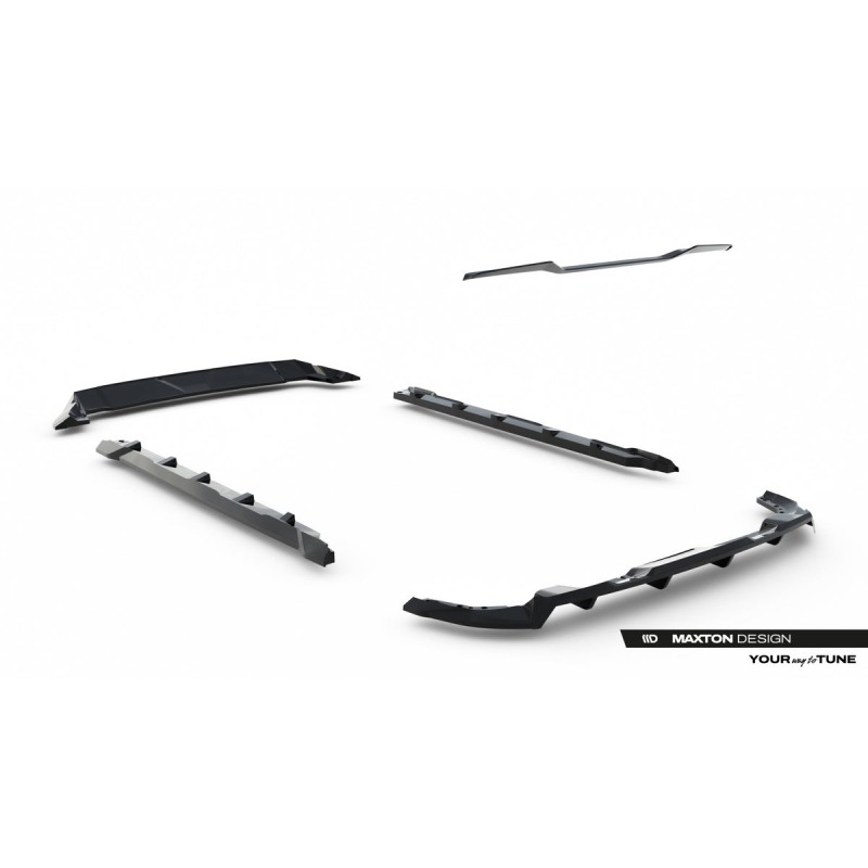 Kit carrosserie Maxton Design Dacia Duster Mk3 (2024+) : lame avant, bas de caisse, lame arrière, becquet