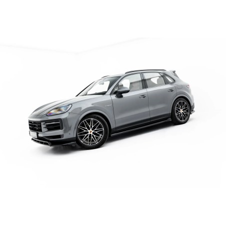 Kit carrosserie Maxton Design Porsche Cayenne SUV Mk3 restylée (2023+) : lame avant, bas de caisse, lame arrière, becquet
