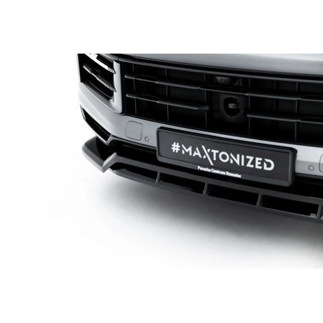 Kit carrosserie Maxton Design Porsche Cayenne SUV Mk3 restylée (2023+) : lame avant, bas de caisse, lame arrière, becquet