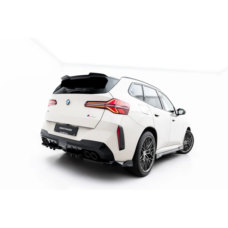 Kit carrosserie Maxton Design BMW X3 M50 G45 (2024+) : lame avant, bas de caisse, lame arrière, becquet
