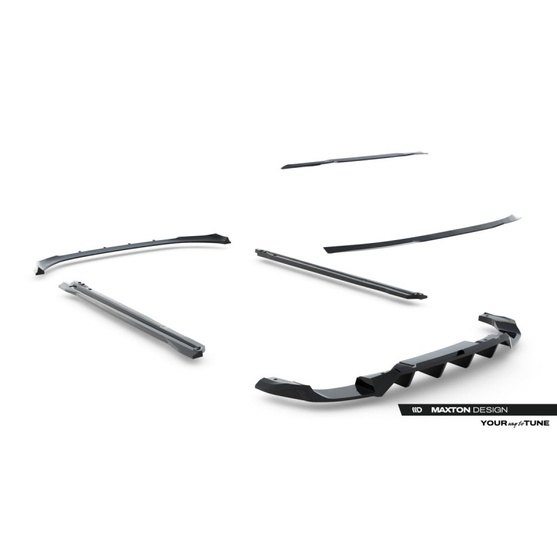 Kit carrosserie Maxton Design Audi SQ5 Sportback Mk3 (2024+) : lame avant, bas de caisse, lame arrière, becquet