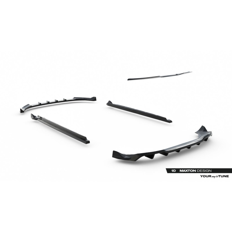 Kit carrosserie Maxton Design Opel Grandland Mk1 (2017-2021) : lame avant, bas de caisse, lame arrière, becquet
