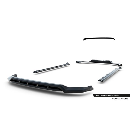 Kit carrosserie Maxton Design Porsche Cayenne SUV Mk3 restylée (2023+) : lame avant, bas de caisse, lame arrière, becquet