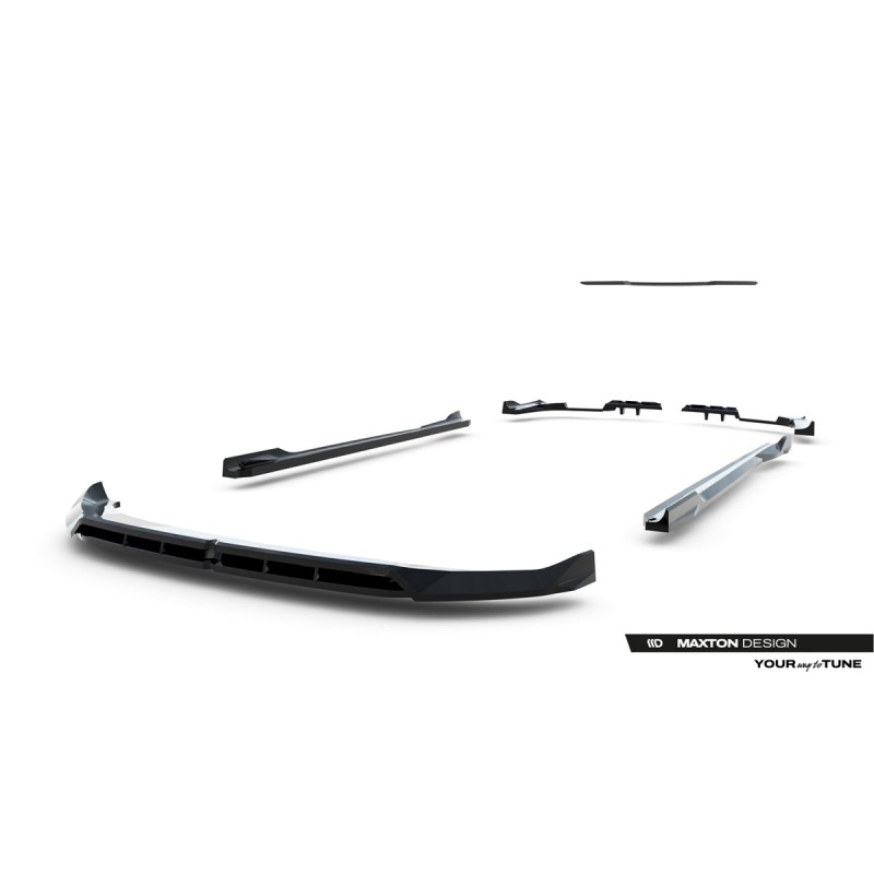 Kit carrosserie Maxton Design BMW X3 M50 G45 (2024+) : lame avant, bas de caisse, lame arrière, becquet