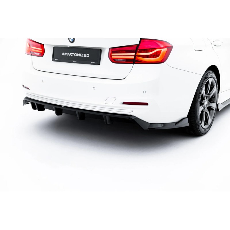 Kit carrosserie Maxton Design BMW Série 3 Sportline Berline F30 (2011-2015) : lame avant, bas de caisse, lame arrière, becquet