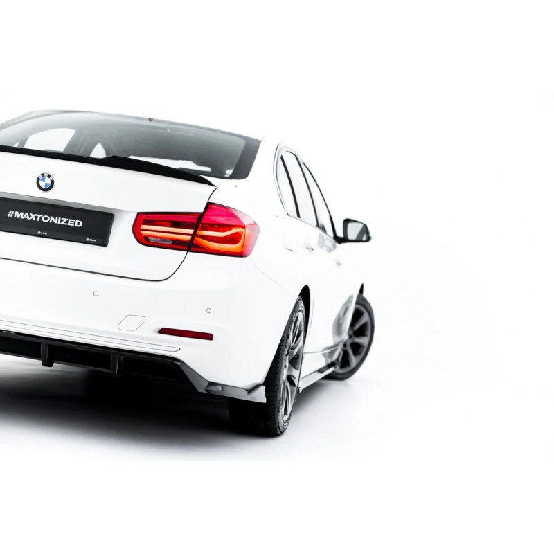 Kit carrosserie Maxton Design BMW Série 3 Sportline Berline F30 (2011-2015) : lame avant, bas de caisse, lame arrière, becquet