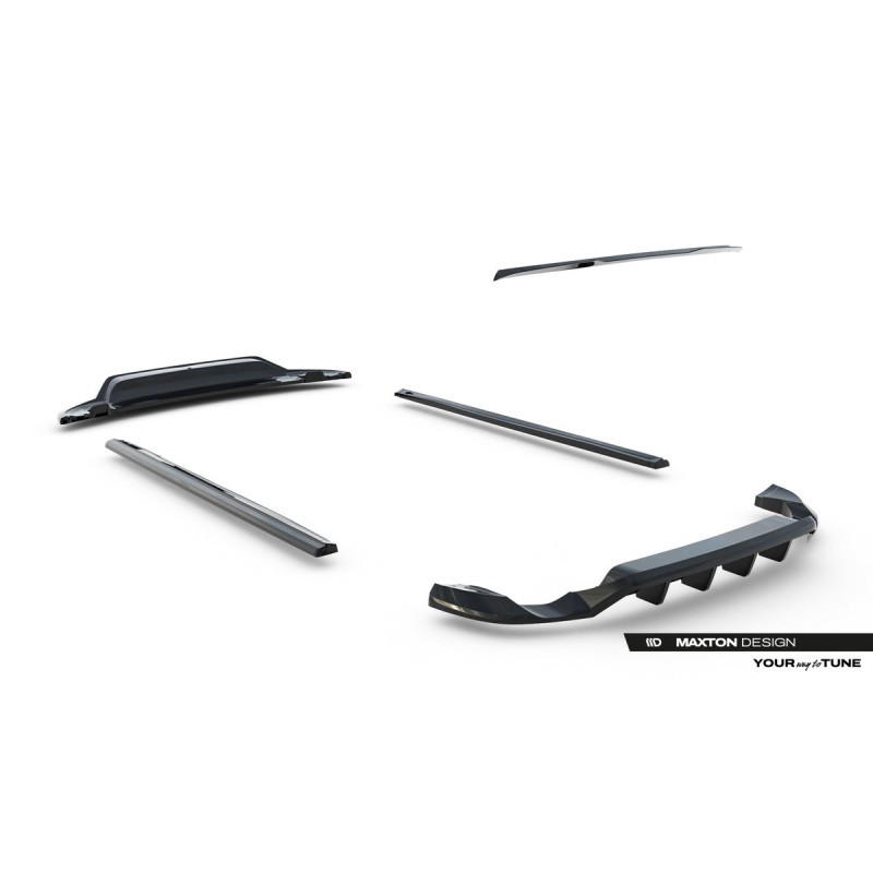 Kit carrosserie Maxton Design Volkswagen Touareg Mk2 (2010-2015) : lame avant, bas de caisse, lame arrière, becquet