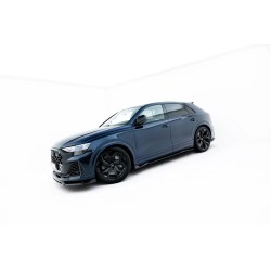 Kit carrosserie carbone Maxton Design Audi RSQ8 Mk1 restylée (2025+) : lame avant, bas de caisse, lame arrière, becquet