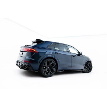 Kit carrosserie carbone Maxton Design Audi RSQ8 Mk1 restylée (2025+) : lame avant, bas de caisse, lame arrière, becquet