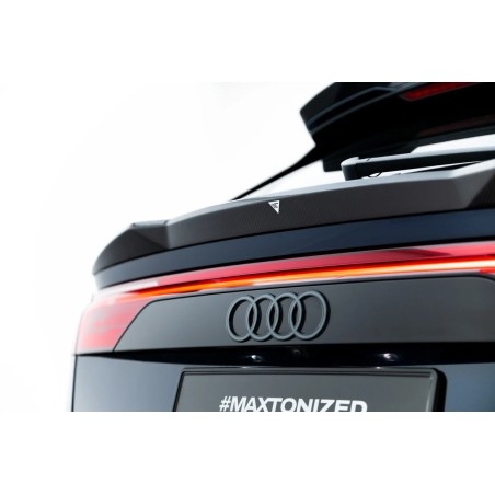 Kit carrosserie carbone Maxton Design Audi RSQ8 Mk1 restylée (2025+) : lame avant, bas de caisse, lame arrière, becquet