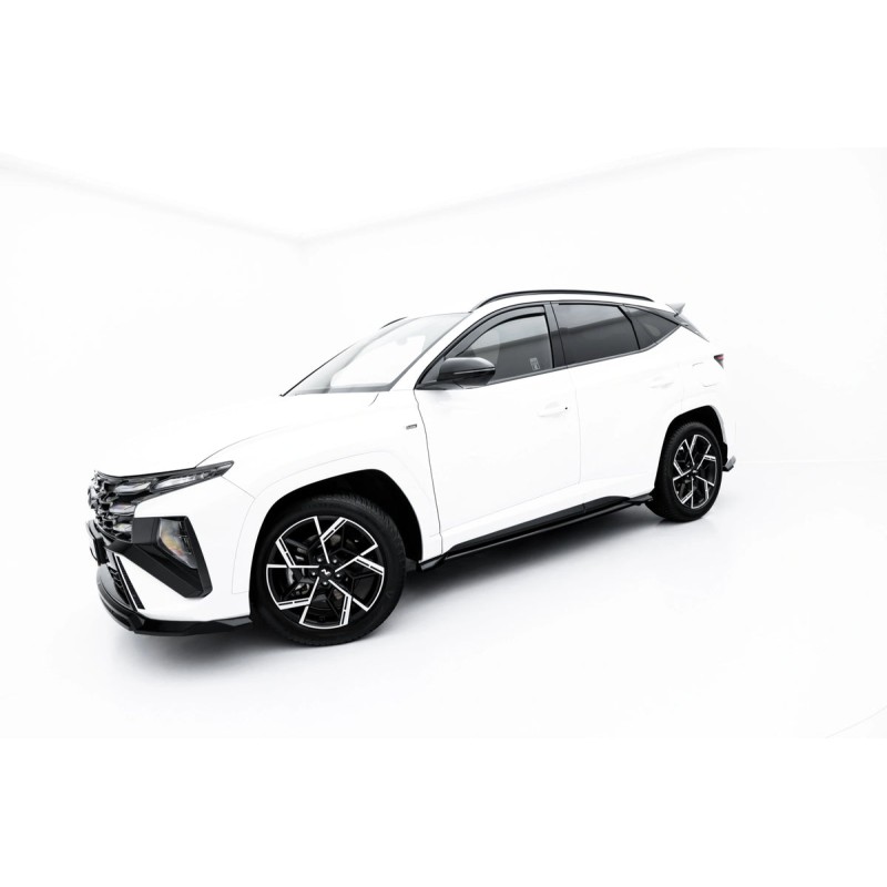 Kit carrosserie Maxton Design Hyundai Tucson N-Line Mk4 restylée (2024+) : lame avant, bas de caisse, lame arrière, becquet