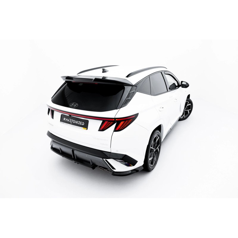 Kit carrosserie Maxton Design Hyundai Tucson N-Line Mk4 restylée (2024+) : lame avant, bas de caisse, lame arrière, becquet