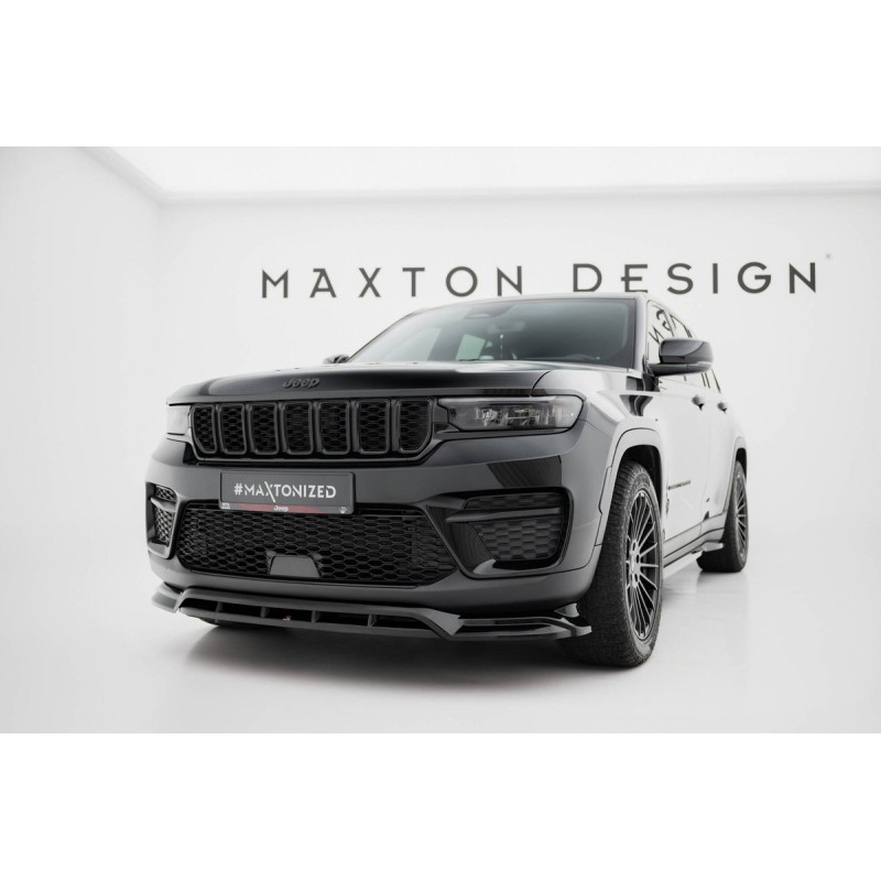Kit carrosserie Maxton Design Jeep Grand Cherokee Trailhawk Mk5 (2021+) : lame avant, bas de caisse, lame arrière, becquet