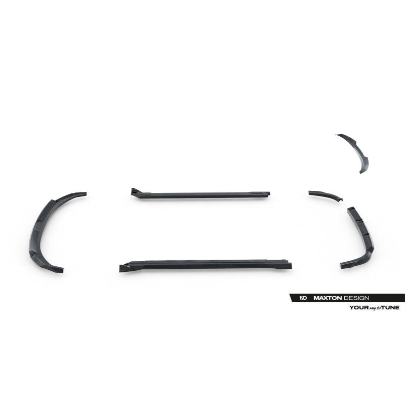 Kit carrosserie Maxton Design Hyundai Tucson N-Line Mk4 restylée (2024+) : lame avant, bas de caisse, lame arrière, becquet