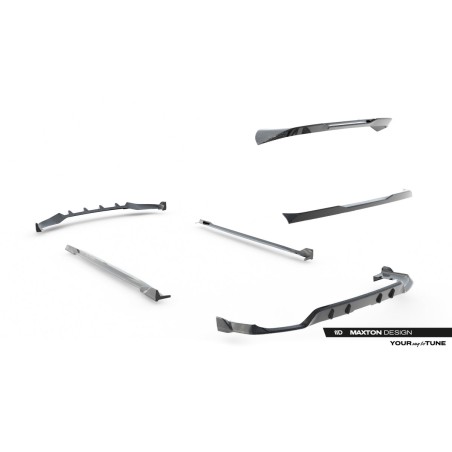 Kit carrosserie carbone Maxton Design BMW X5 M-Pack G05 (2018-2023) : lame avant, bas de caisse, diffuseur arrière, becquet