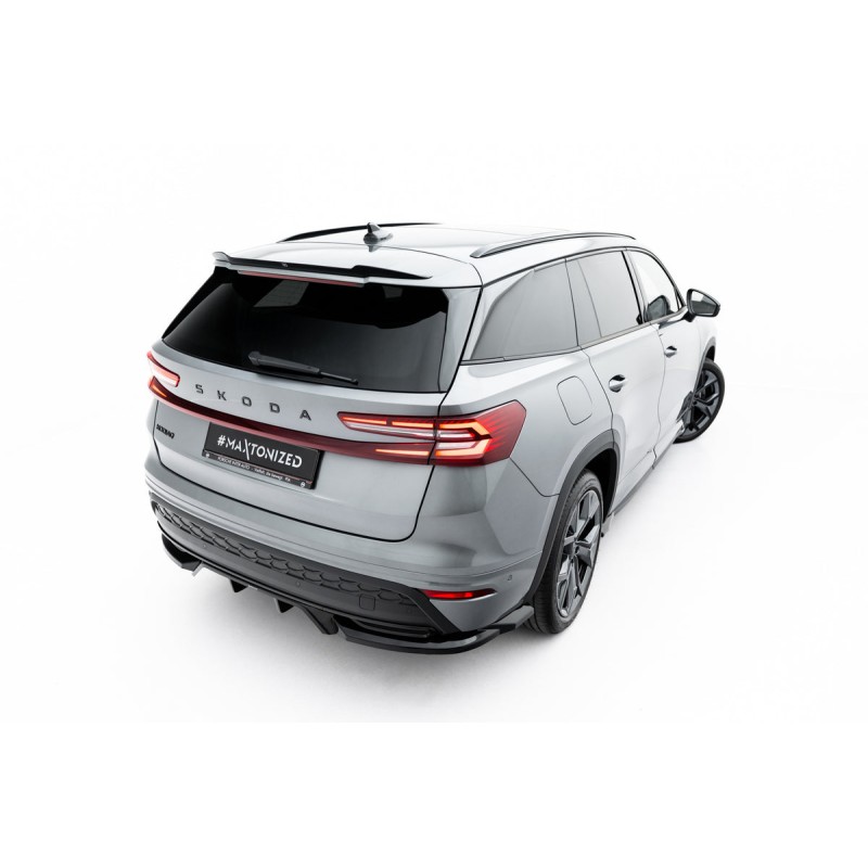 Kit carrosserie Maxton Design Skoda Kodiaq Sportline Mk2 (2024+) : lame avant, bas de caisse, lame arrière, becquet